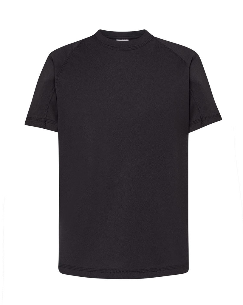 T-shirt Dziecięcy Sportowy Poliestrowy SPORT KID - Black