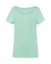 T-shirt Damski Slim Bawełniany TSUL TRND - Mint Green