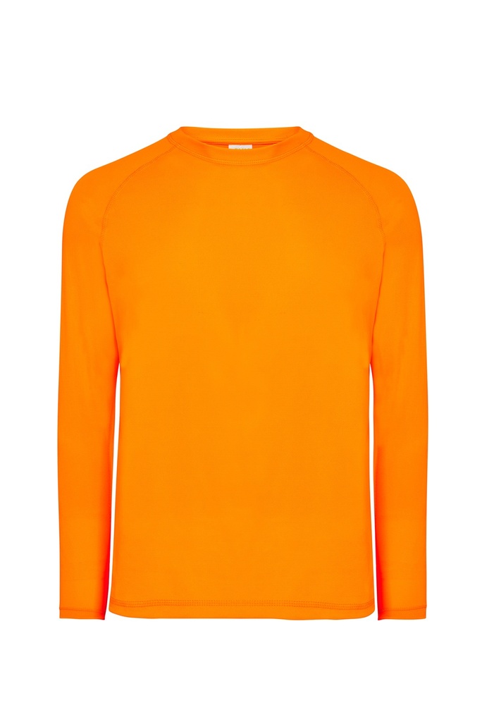 Sportowa koszulka męska z długimi raglanowymi SPORTMAN LS BK XL - Orange Fluor