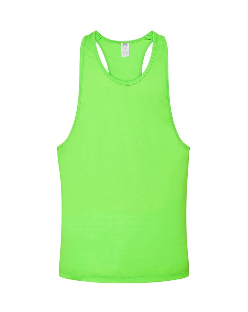 T-shirt Sportowy Poliestrowy TSUA LBCH - Lime Fluor