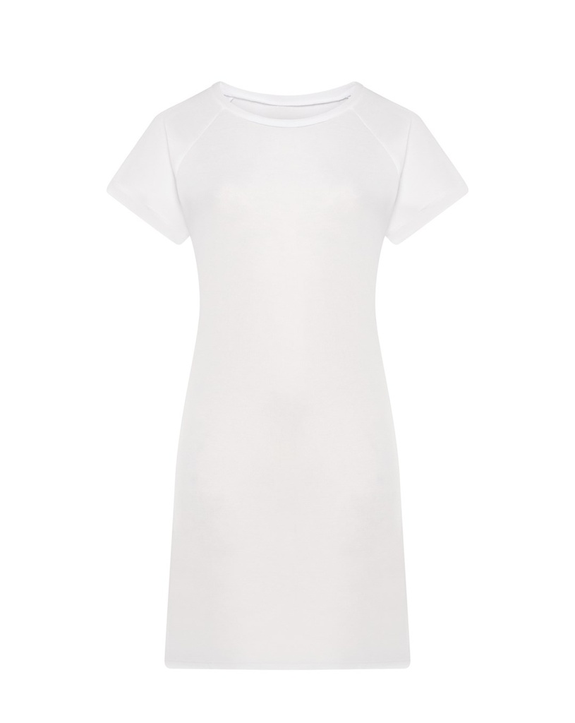 T-shirt Slim Poliestrowy SBL DRESS - Subli White