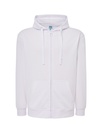Bluza Meska z Kapturem i Zamkiem Szczotkowana Mieszanka SWUA HOOD - White