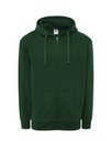 Bluza Meska z Kapturem i Zamkiem Szczotkowana Mieszanka JHK422 - Bottle Green