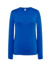 T-shirt Damski z Długim Rękawem Bawełniany TSRL CMF LS - Royal Blue