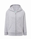 Bluza Dziecięca z Kapturem Rozpinana Poliestrowa SWRK HOOD - Ash Melange