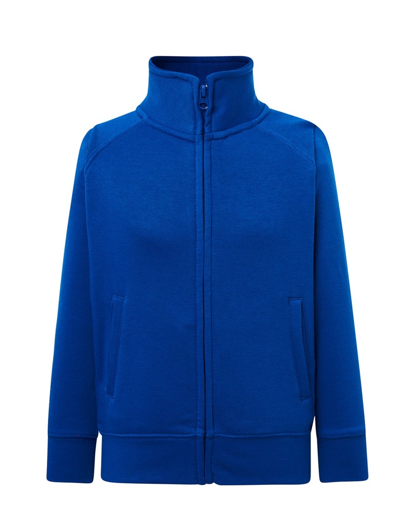 Bluza Dziecięca z Kapturem Rozpinana Poliestrowa SWRK FUZIP - Royal Blue
