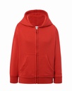 Bluza Dziecięca z Kapturem Rozpinana Poliestrowa SWRK HOOD - Red
