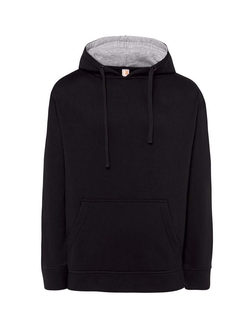 Bluza z Kapturem Poliestrowa SW OCECTR - Black/Ash Melange