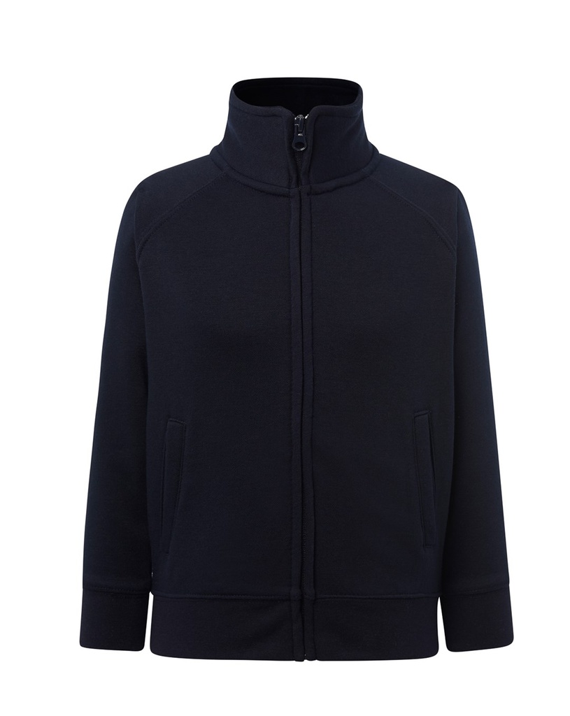 Bluza Dziecięca z Kapturem Rozpinana Poliestrowa SWRK FUZIP - Navy