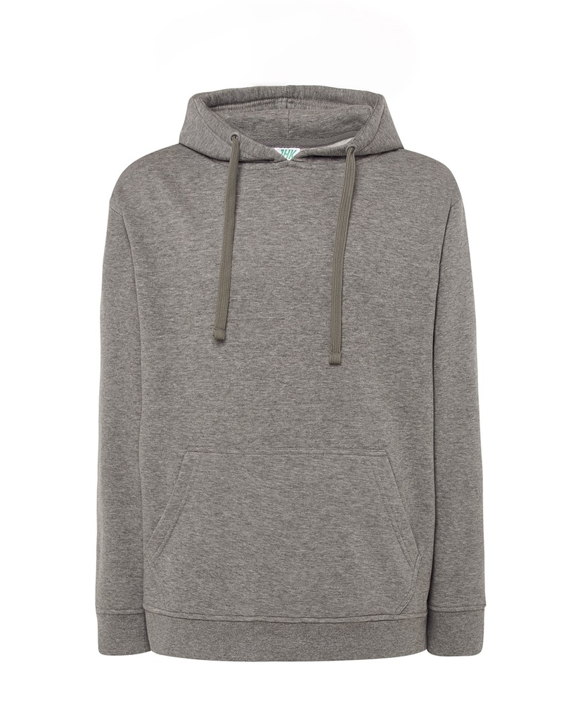 Bluza z Kapturem Bawełniana SWKNG 275 - Grey Melange