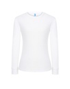T-shirt Damski Slim Premium z Długim Rękawem Bawełniany TSRL PRM LS - White