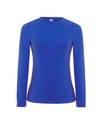 T-shirt Damski Slim Premium z Długim Rękawem Bawełniany TSRL PRM LS - Royal Blue