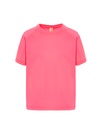 T-shirt Dziecięcy Sportowy Poliestrowy SPORT KID - Fucsia Fluor