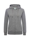 Bluza Damska z Kapturem Rozpinana Poliestrowa SWUL HOOD 240 - Grey Melange