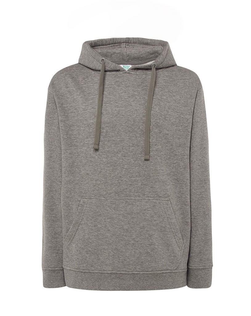 Bluza z Kapturem Bawełniana SWKNG 320 - Grey Melange