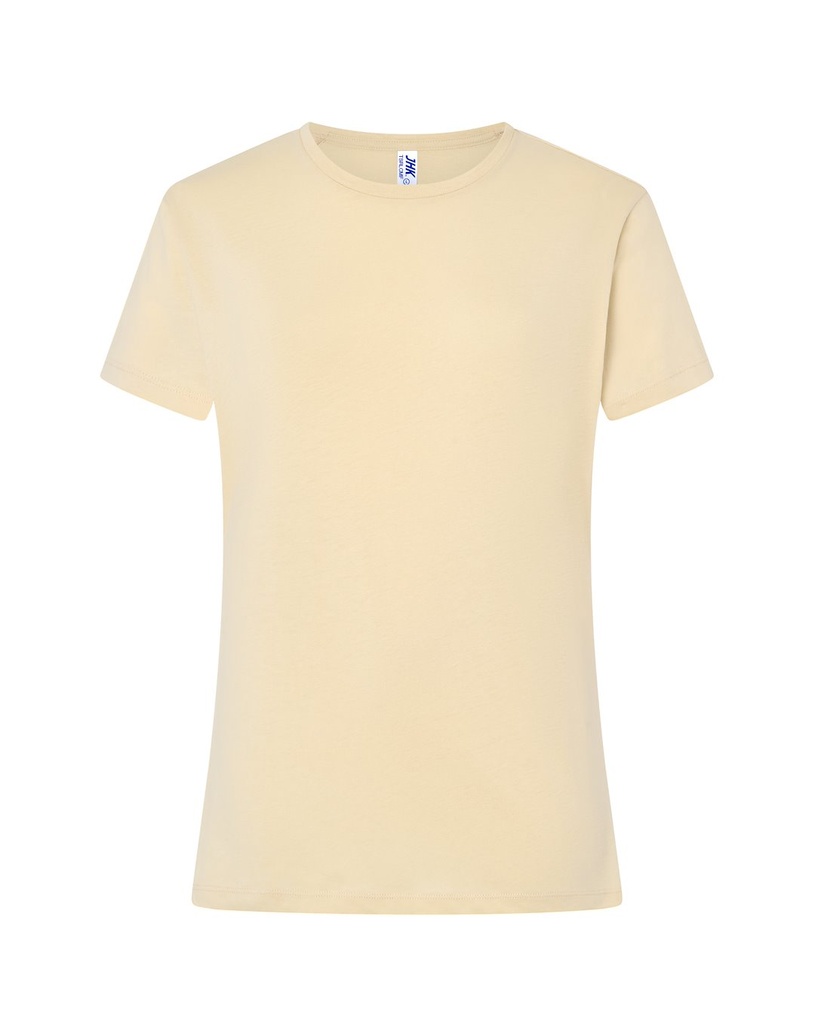 Koszulka Damska Slim Bawelniana JHK152 - Buttercream