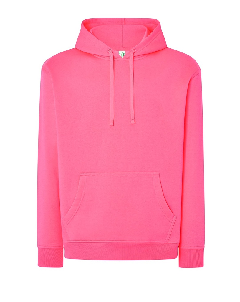 Bluza Kangurka Mieszanka Bawelniana Poliestrowa SWRA KNG - Fucsia Fluor