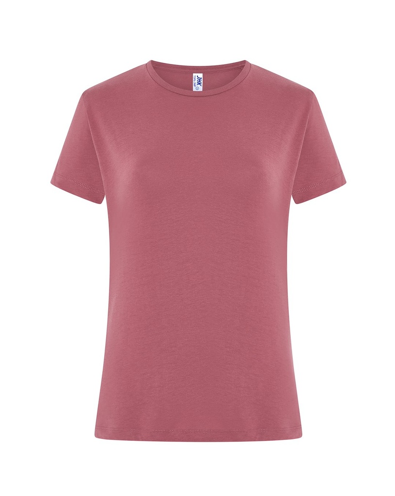 Koszulka Damska Slim Bawelniana JHK152 - ANCIENT PINK