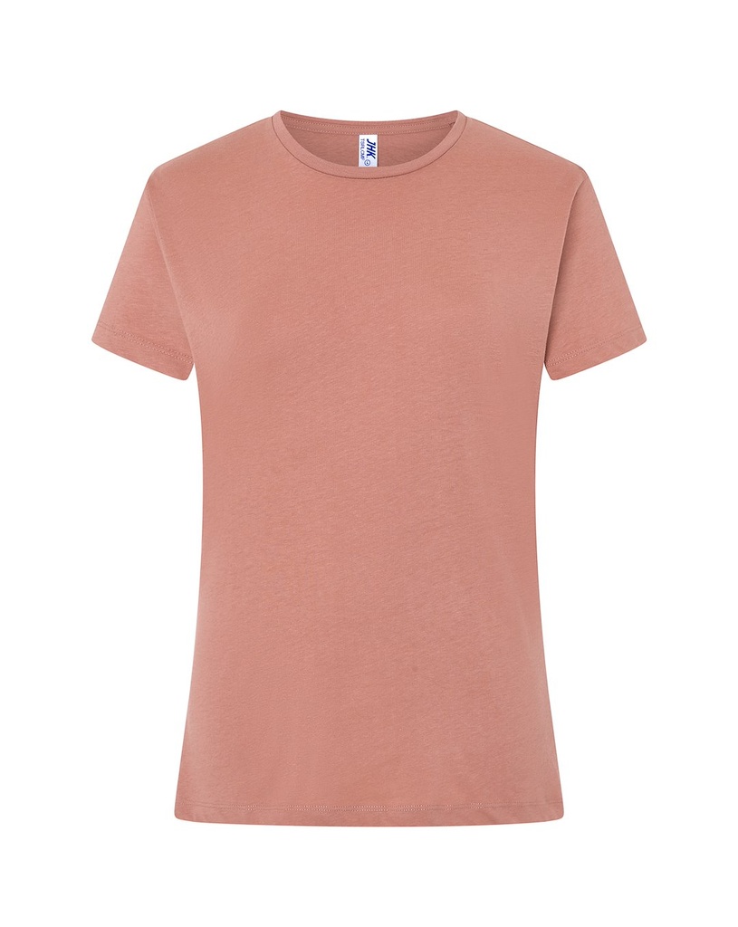 Koszulka Damska Slim Bawelniana JHK152 - Pink Vintage