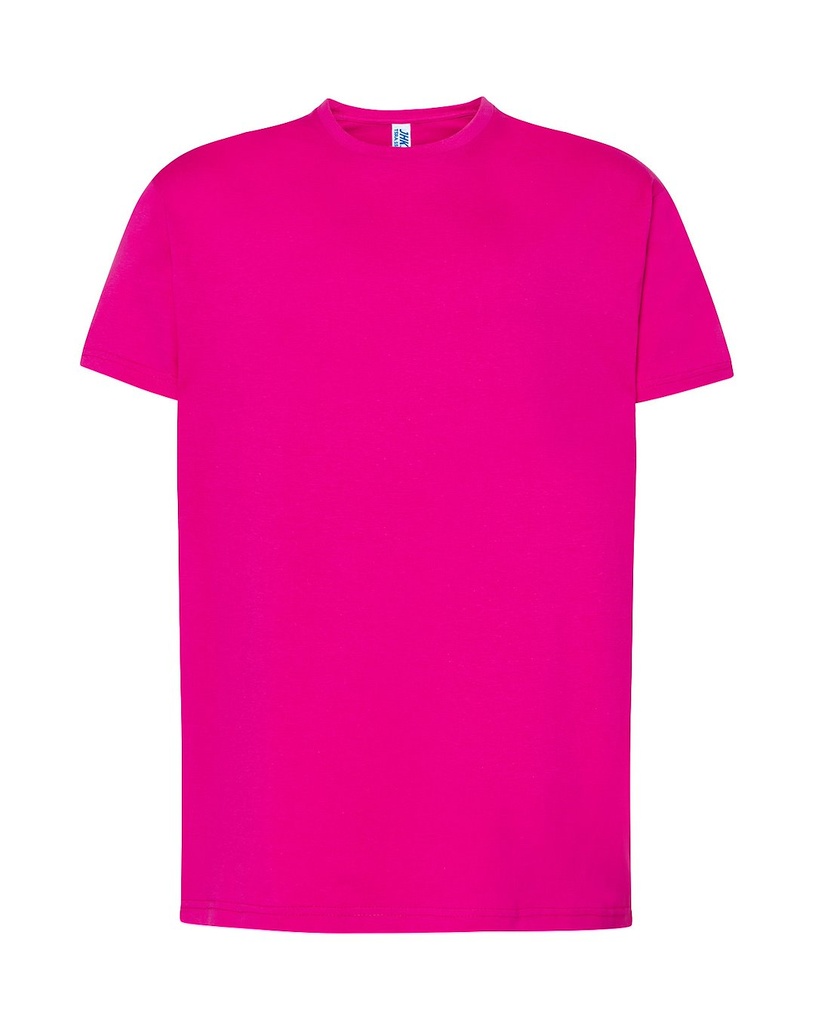 Koszulka Klasyczna Bawelniana JHK190 - Fucsia