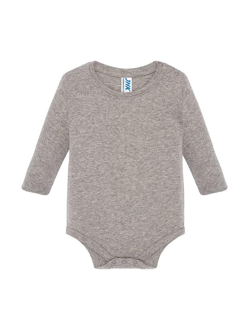 Body Niemowlęce Bawełniane TSRB BODY LS - Grey Melange