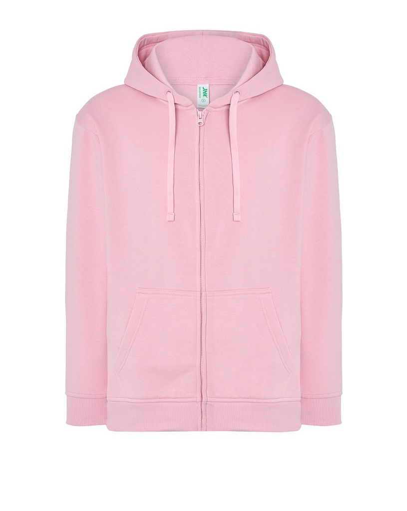 Bluza Meska z Kapturem i Zamkiem Szczotkowana Mieszanka JHK422 - Pink