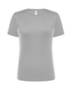 T-shirt Damski Sportowy Slim Poliester JHK101 - Silver