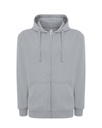 Bluza Meska z Kapturem i Zamkiem Szczotkowana Mieszanka JHK422 - Silver