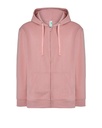 Bluza Meska z Kapturem i Zamkiem Szczotkowana Mieszanka JHK422 - Pink Vintage