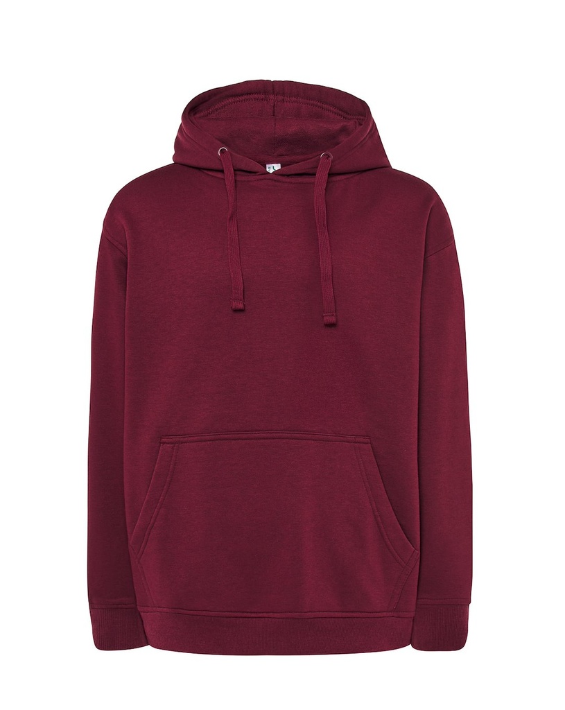 Bluza z Kapturem Bawełniana SWKNG 320 - Burgundy