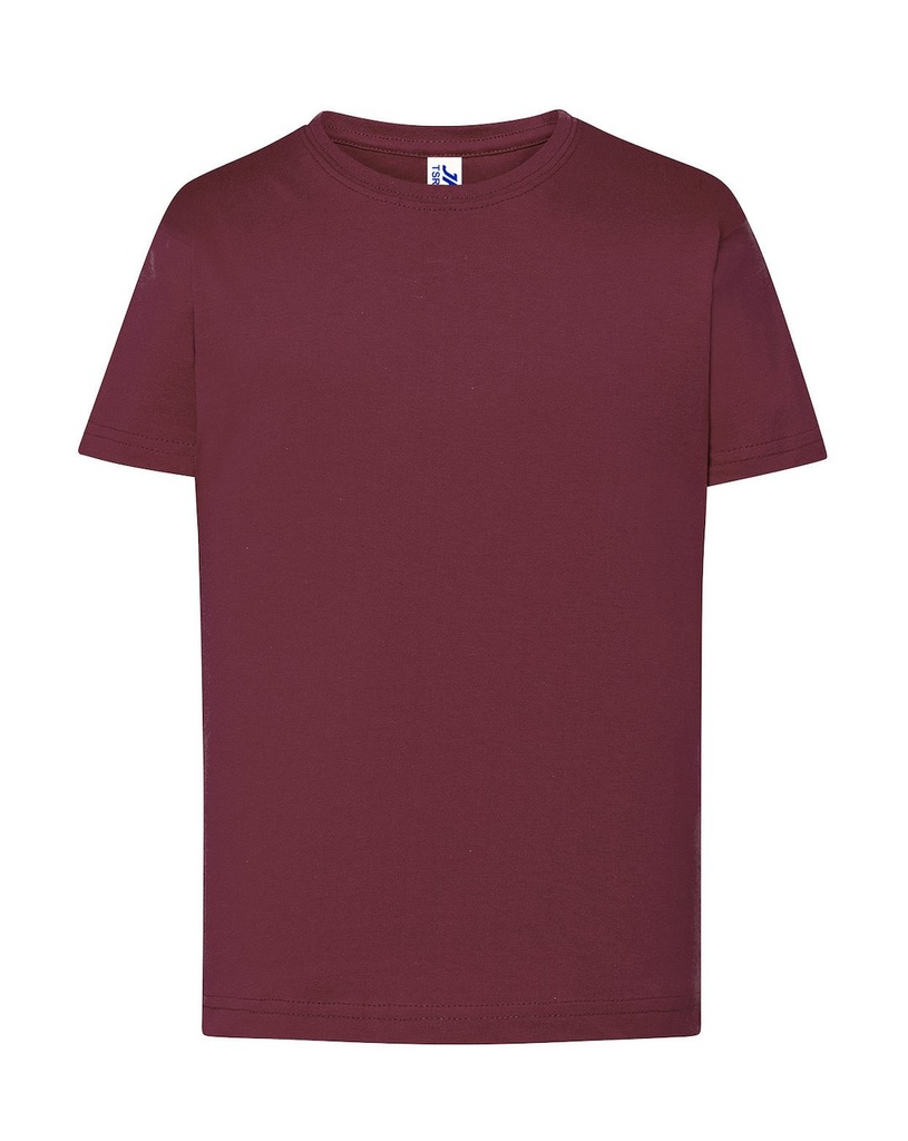 T-shirt Dziecięcy Premium Bawełniany TSRK 190 - Burgundy
