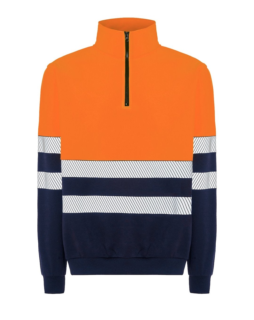 Bluza Poliestrowa HV05U00 - Navy / Orange Fluor