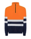 Bluza Poliestrowa HV05U00 - Navy / Orange Fluor