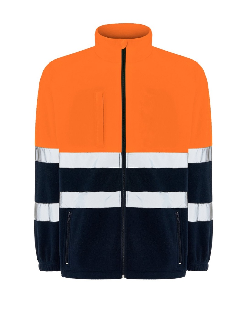 Bluza Slim HV06U00 - Navy / Orange Fluor