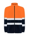 Bluza Slim HV06U00 - Navy / Orange Fluor