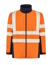 Kurtka Softshell Poliestrowa HV06U01 - Navy / Orange Fluor