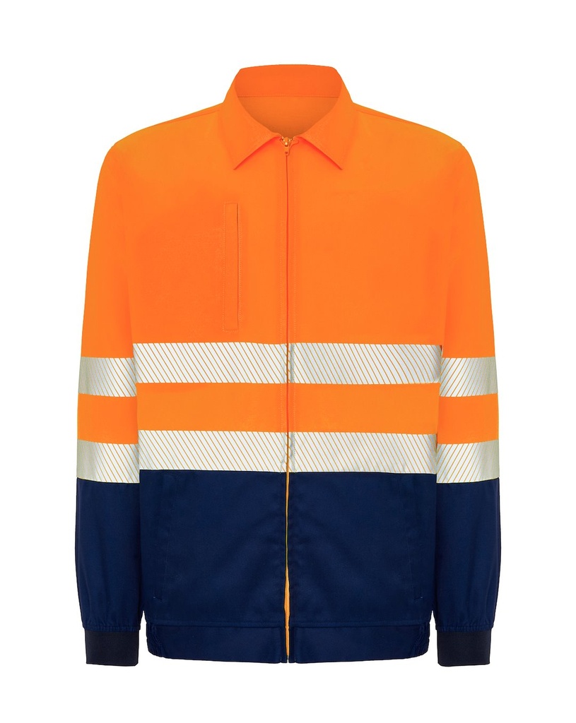 Kurtka Slim Softshell Poliestrowa HV08U00 Kurtka - Navy / Orange Fluor