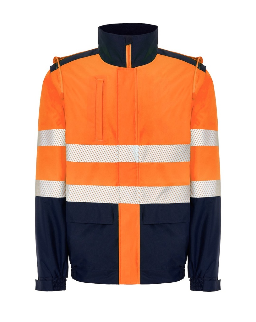 Kurtka Slim Softshell Poliestrowa HV08U01 - Navy / Orange Fluor