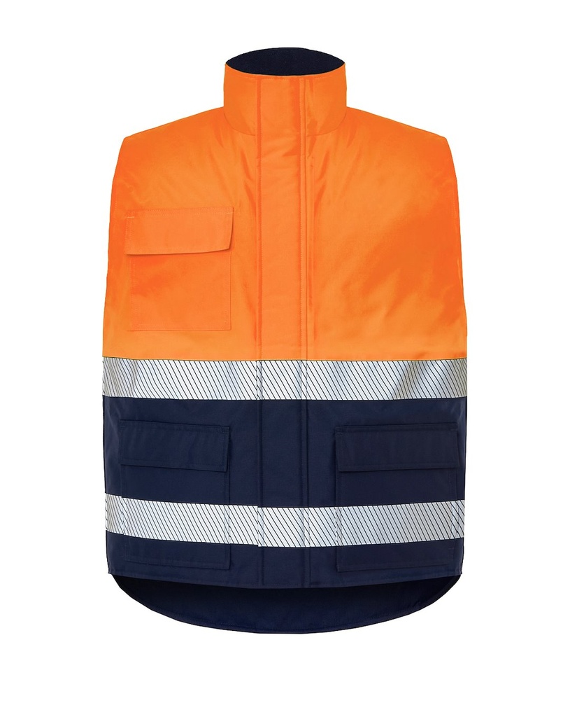Kamizelka Poliestrowa HV11U01 - Navy / Orange Fluor