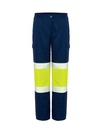 Spodnie HV12U00 - Navy / Gold Fluor