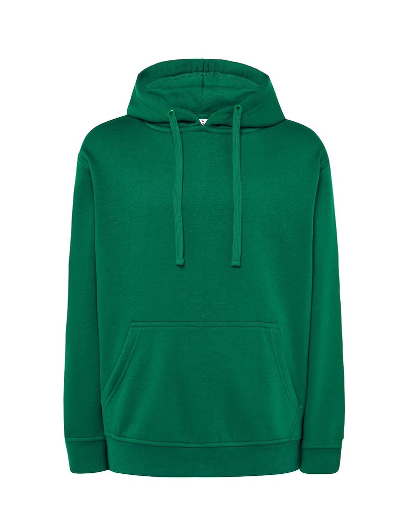 Bluza Z Kapturem Bawelniana Poliestrowa JHK420N - Kelly Green