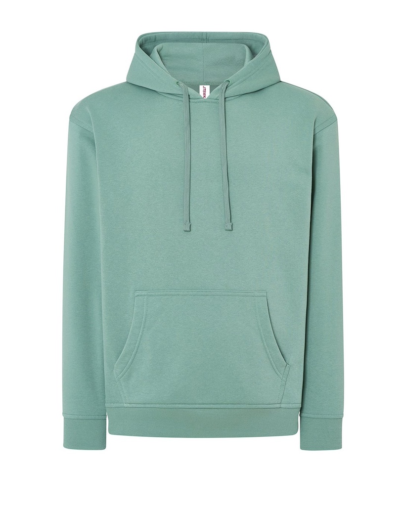 Bluza Z Kapturem Bawelniana Poliestrowa JHK420N - MOSS GREEN