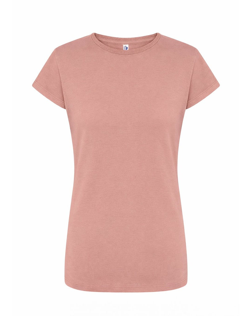 Damski T-shirt Slim JHK240 - Pink Vintage