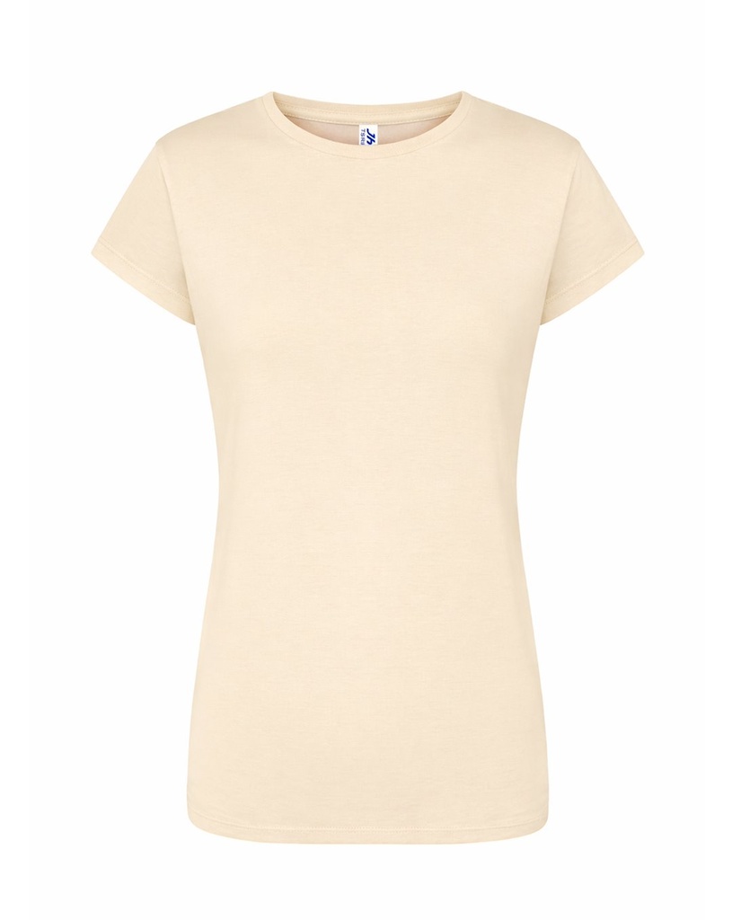 Damski T-shirt Slim JHK240 - Buttercream