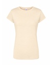 Damski T-shirt Slim TSRL PRM - Buttercream