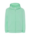 Bluza Dziecięca z Kapturem Rozpinana Poliestrowa SWRK HOOD - Mint Green