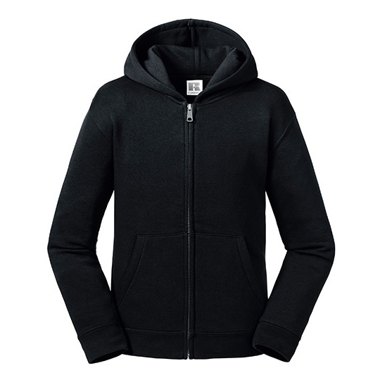 Bluza Dziecieca Rozpinana Bawelniana Z Kapturem Z266K - Black