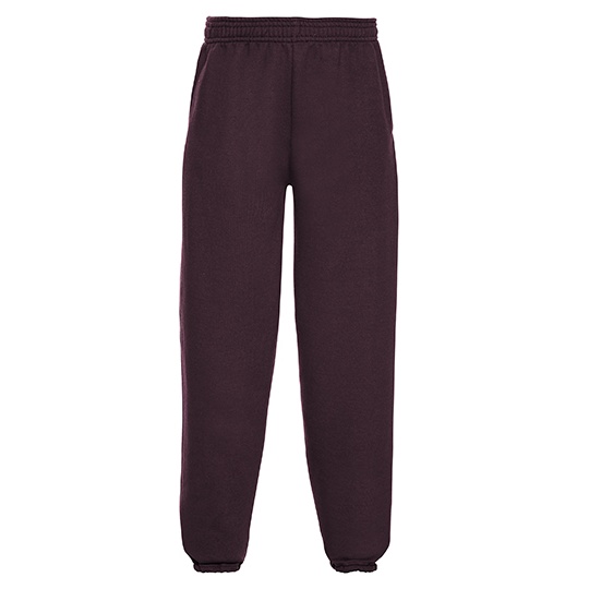 Spodnie Dresowe Dzieciece Klasyczne Bawelniane Z750K - Burgundy