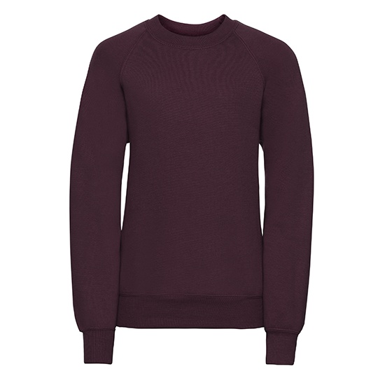 Bluza Klasyczna Czesana Bawelna Poliester Z762K - Burgundy