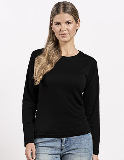 Koszulka Damska Klasyczna Bawelniana E4098 - Black
